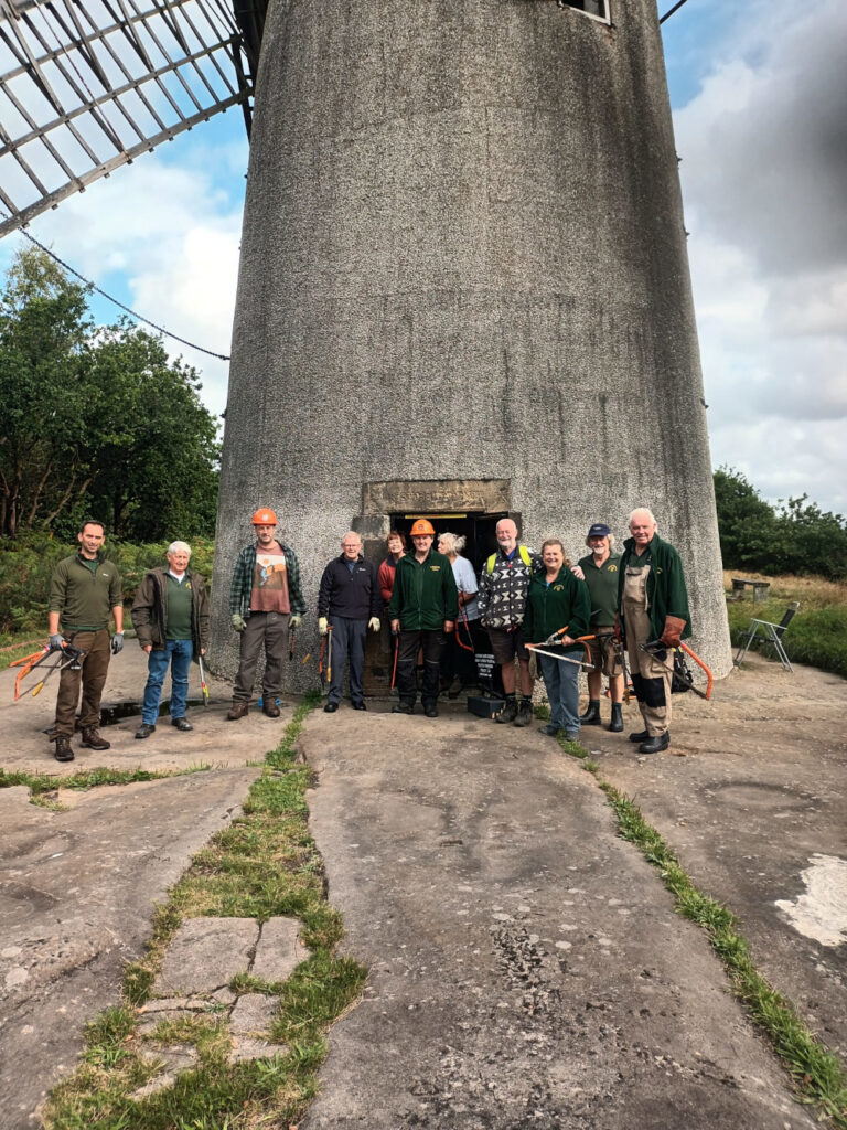 Photo showing Friday group volunteers at Bidston Windmill
